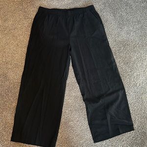 Old Navy - Size L - Black Linen Wide Leg Pants